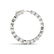 7.5 ctw Diamond VS/SI 37 MM Hoop Earrings 14k White - 3