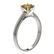 1 ctw Certified Intense Yellow Diamond Engagment Ring - 3
