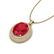 4.50 ctw Ruby & Micro Pave VS/SI Diamond Necklace 18k - 2