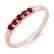 0.25 ctw Ruby Ring 10k Rose Gold - REF-8N2F