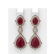 11.32 ctw Ruby & Diamond Earrings 18K Rose Gold -