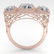 2 ctw VS/SI Cushion Cut Diamond Ring Art Deco 14k Rose - 3