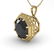 1 ctw Black Certified Diamond Necklace Art Deco 14k