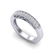 0.33 ctw VS/SI Diamond Art Deco Ring 18k White Gold - - 2