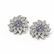 5.87 ctw Tanzanite & Diamond Earrings 18K White Gold - - 3