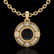 1.01 ctw Fancy Black Diamond Art Deco Stud Necklace 18k