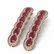 9.85 ctw Ruby & Diamond Earrings 18K Rose Gold - - 3