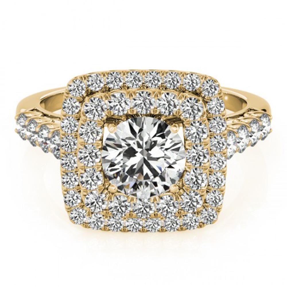 1.8 ctw Certified VS/SI Diamond Solitaire Halo Ring 14k: REF-181H6R - SKU: 24949 ---- 1.8 ctw Certified VS/SI Diamond Solitaire Halo Ring 14k Yellow Gold Designer Brand Luxury Jewelry, made in the USA Suggested Retail Price: $12,000 Factory offers perfect f