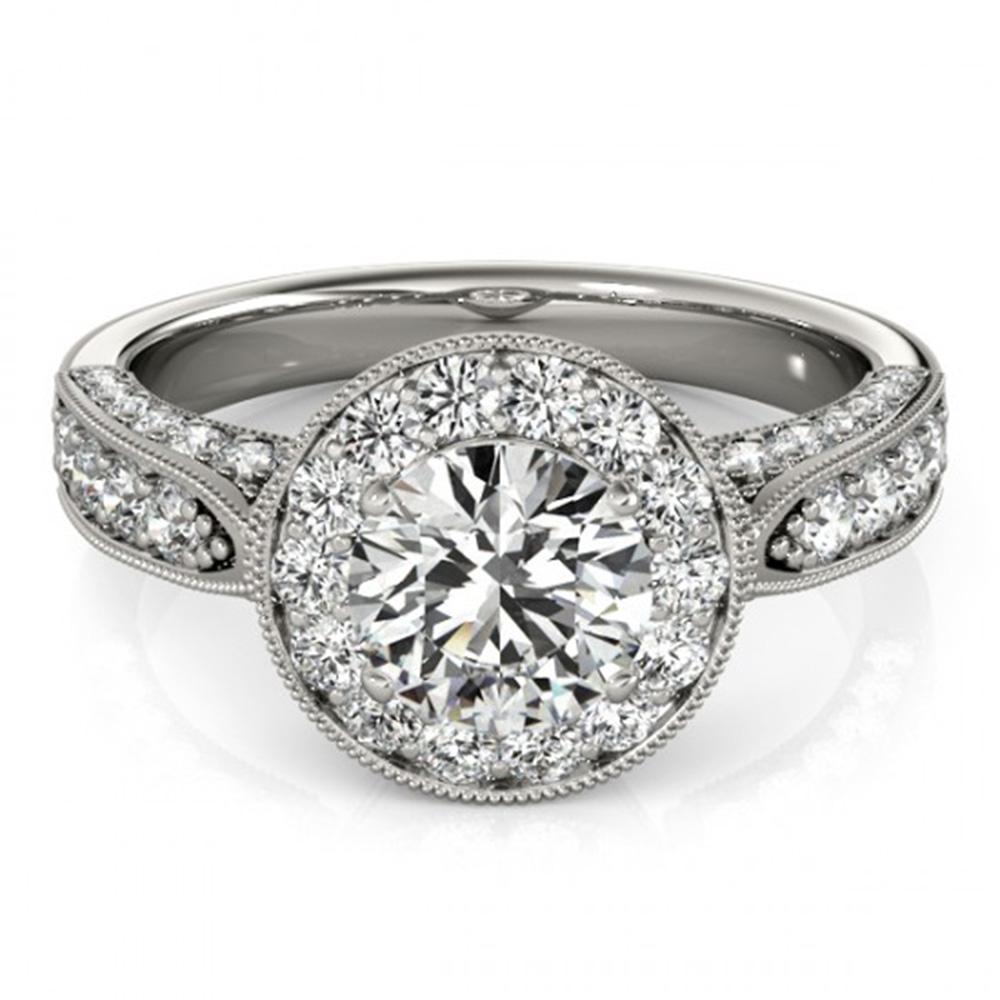 2 ctw Certified VS/SI Diamond Solitaire Halo Ring 14k: REF-306K4Y - SKU: 24890 ---- 2 ctw Certified VS/SI Diamond Solitaire Halo Ring 14k White Gold Designer Brand Luxury Jewelry, made in the USA Suggested Retail Price: $18,000 Factory offers perfect fact