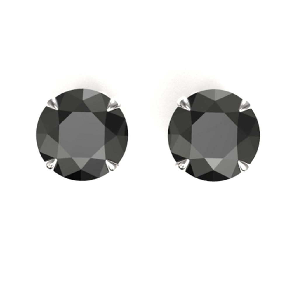 4 ctw Black Diamond Designer Earrings 18k White Gold -: REF-125M5G - SKU: 21815 ---- 4 ctw Black Diamond Designer Earrings 18k White Gold Designer Brand Luxury Jewelry, made in the USA Suggested Retail Price: $8,300 Factory offers perfect factory sizing, f