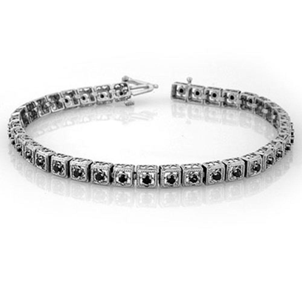 1.0 ctw VS Certified Black Diamond Bracelet 10k White: REF-55A9N - SKU: 10041 ---- 1.0 ctw VS Certified Black Diamond Bracelet 10k White Gold Designer Brand Luxury Jewelry, made in the USA Suggested Retail Price: $4,350 Factory offers perfect factory sizi