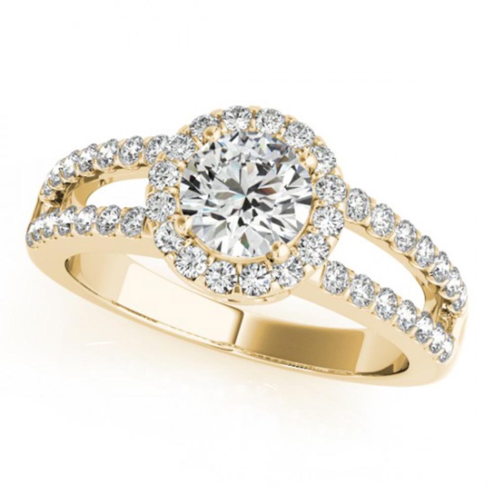 1.26 ctw Certified VS/SI Diamond Solitaire Halo Ring: REF-151F4M - SKU: 24281 ---- 1.26 ctw Certified VS/SI Diamond Solitaire Halo Ring 14k Yellow Gold Designer Brand Luxury Jewelry, made in the USA Suggested Retail Price: $8,900 Factory offers perfect f