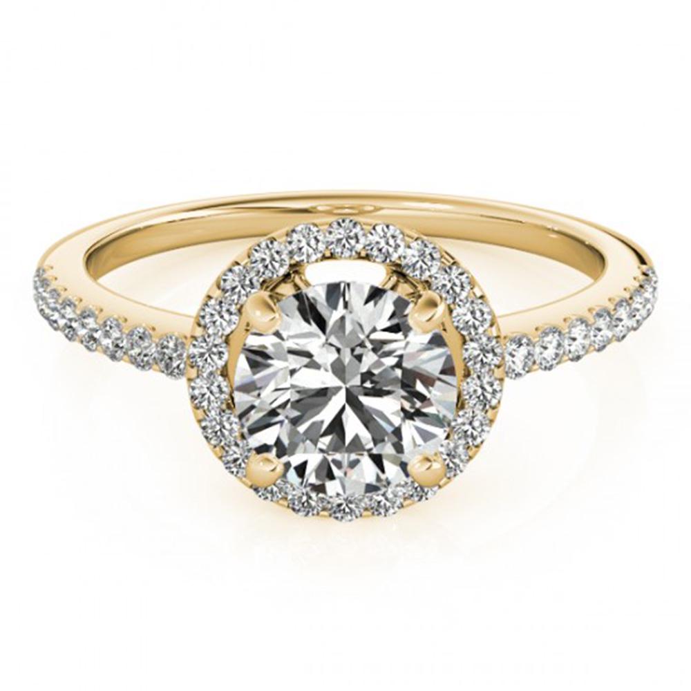 1.15 ctw Certified VS/SI Diamond Solitaire Halo Ring: REF-141W4H - SKU: 24664 ---- 1.15 ctw Certified VS/SI Diamond Solitaire Halo Ring 14k Yellow Gold Designer Brand Luxury Jewelry, made in the USA Suggested Retail Price: $8,300 Factory offers perfect f