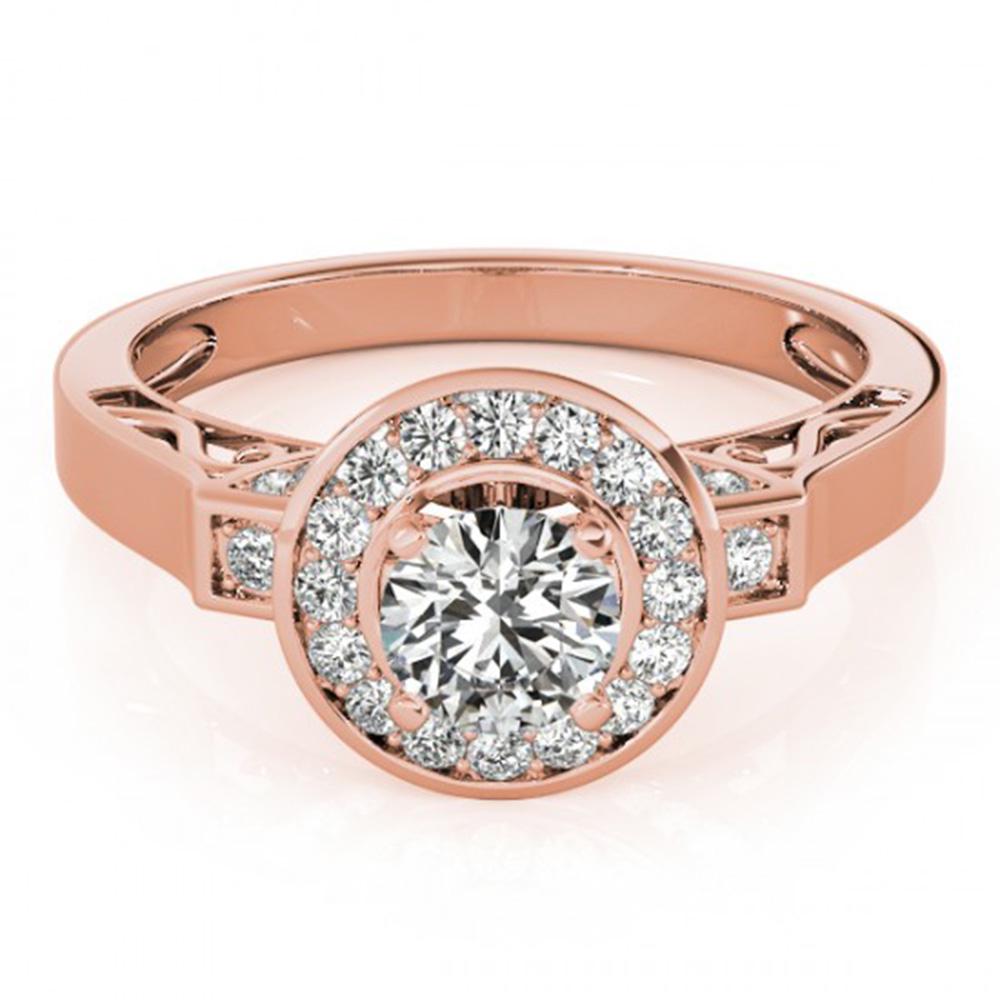 1.75 ctw Certified VS/SI Diamond Solitaire Halo Ring: REF-372H4R - SKU: 24936 ---- 1.75 ctw Certified VS/SI Diamond Solitaire Halo Ring 14k Rose Gold Designer Brand Luxury Jewelry, made in the USA Suggested Retail Price: $21,850 Factory offers perfect fa