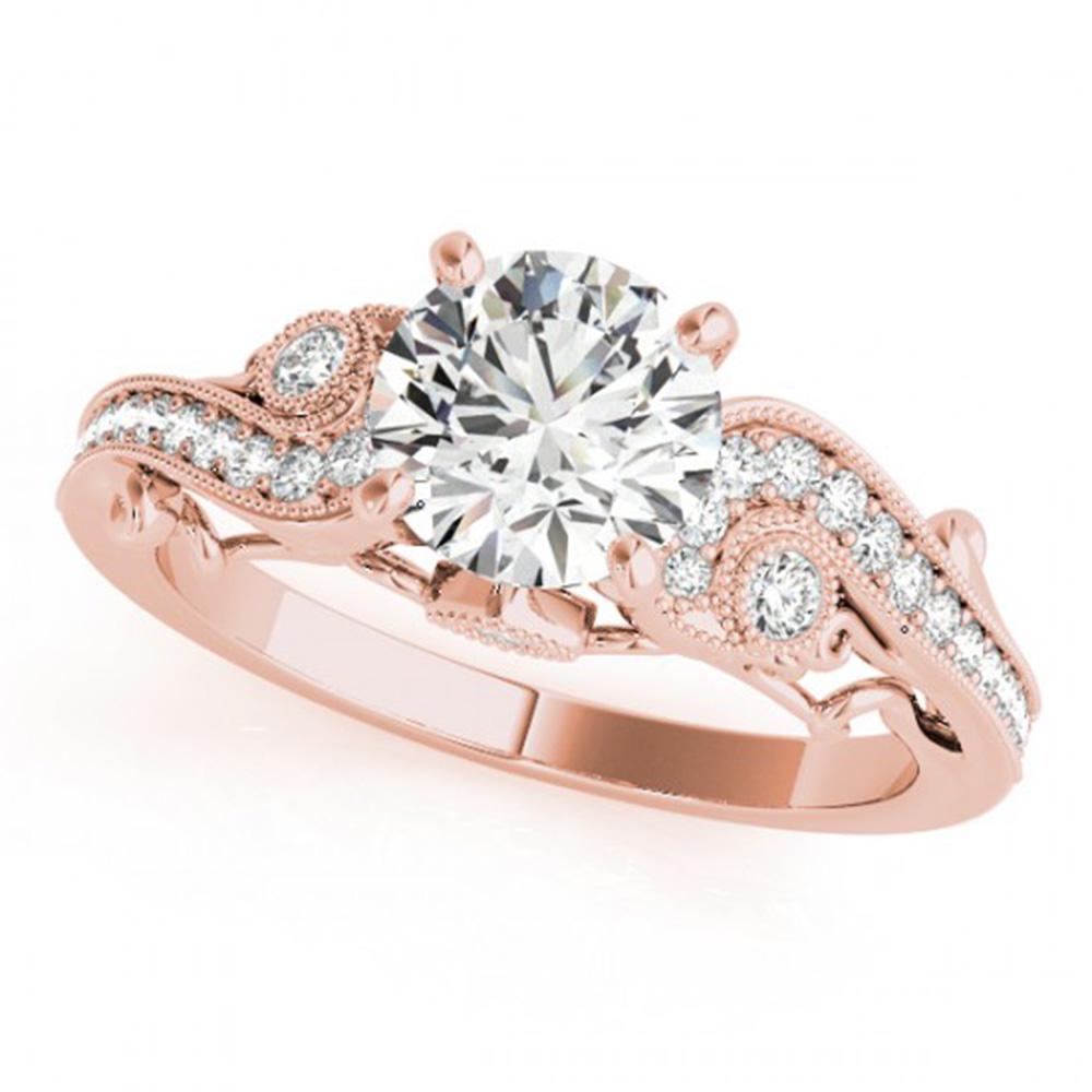 1.5 ctw Certified VS/SI Diamond Solitaire Antique Ring: REF-355N5F - SKU: 25263 ---- 1.5 ctw Certified VS/SI Diamond Solitaire Antique Ring 14k Rose Gold Designer Brand Luxury Jewelry, made in the USA Suggested Retail Price: $20,850 Factory offers perfect 