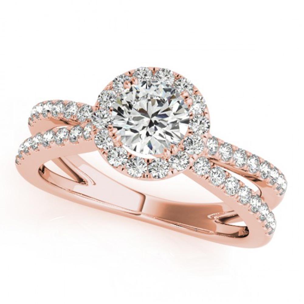 1.55 ctw Certified VS/SI Diamond Solitaire Halo Ring: REF-285F3M - SKU: 24472 ---- 1.55 ctw Certified VS/SI Diamond Solitaire Halo Ring 14k Rose Gold Designer Brand Luxury Jewelry, made in the USA Suggested Retail Price: $18,800 Factory offers perfect fa