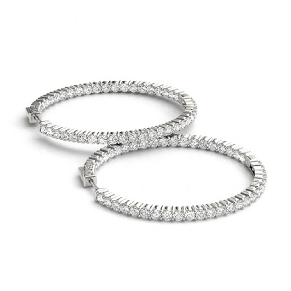2 ctw Diamond VS/SI Certified 22 MM Hoop Earrings 14k: REF-143R6K - SKU: 29032 ---- 2 ctw Diamond VS/SI Certified 22 MM Hoop Earrings 14k White Gold Designer Brand Luxury Jewelry, made in the USA Suggested Retail Price: $6,300 Factory offers perfect facto