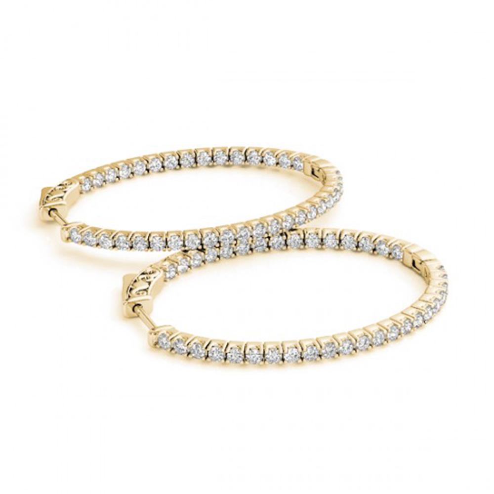 1.55 ctw Diamond VS/SI 30 MM Hoop Earrings 14k Yellow: REF-112F5M - SKU: 29181 ---- 1.55 ctw Diamond VS/SI 30 MM Hoop Earrings 14k Yellow Gold Designer Brand Luxury Jewelry, made in the USA Suggested Retail Price: $5,550 Factory offers perfect factory siz