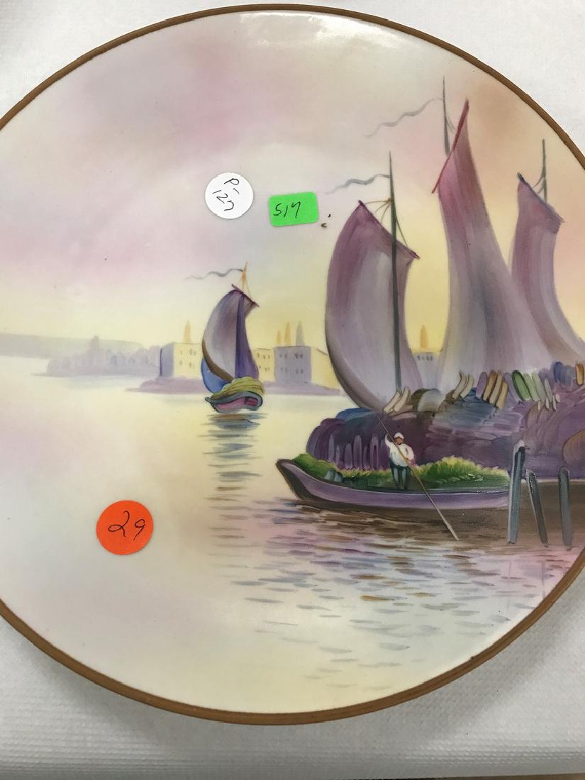 Nippon Green M in Wreath Mark Sail boats: Nippon Green M in Wreath Mark Sail boats 10 1/4"