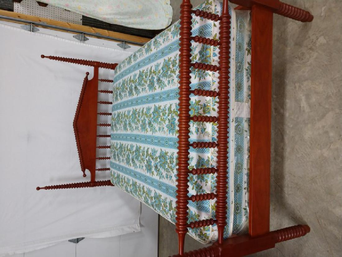 FURNITURE - Cherry Spool 4 Poster Bed (1 of 4)