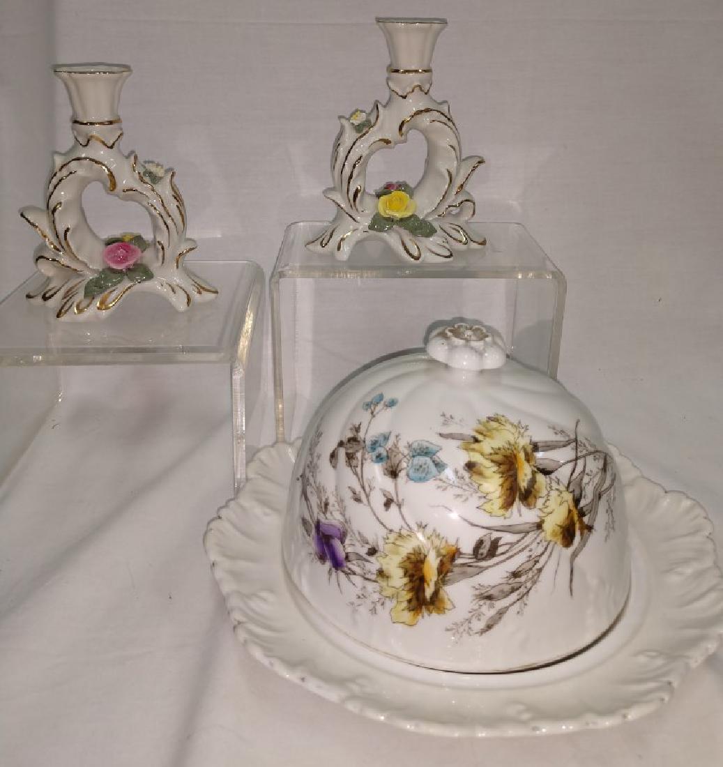 Germany Candlesticks & Cheese Dome & Plate (1 of 4)