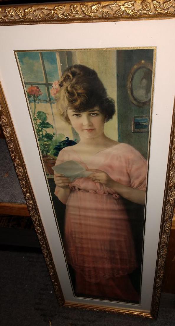 Framed Art - Known as The "Originial Pompeian Beauty  " (1 of 4)