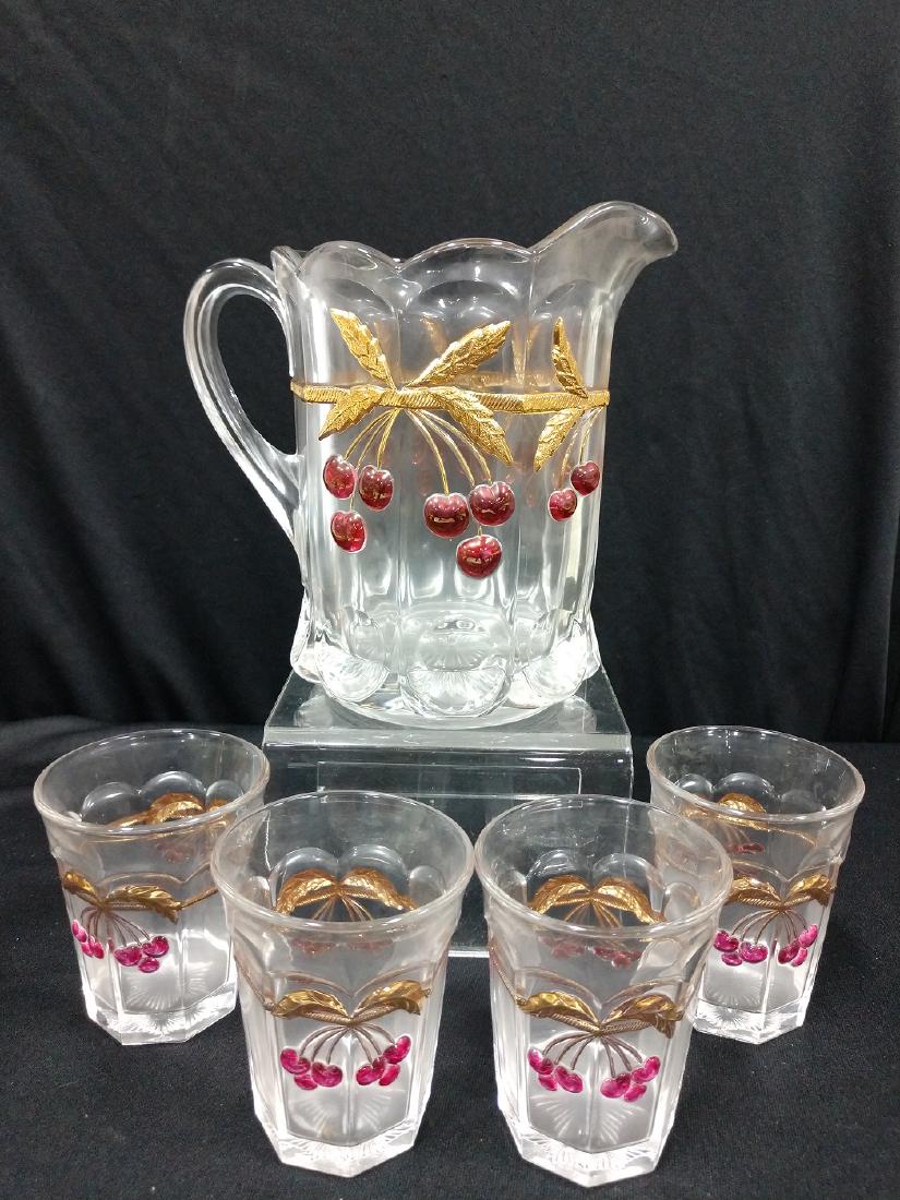 Carnival Glass Northwood (5 piece group) (1 of 6)