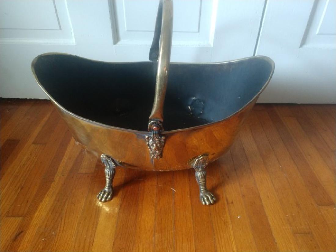 Brass Kindlin' or Fire Starter Bucket (1 of 5)