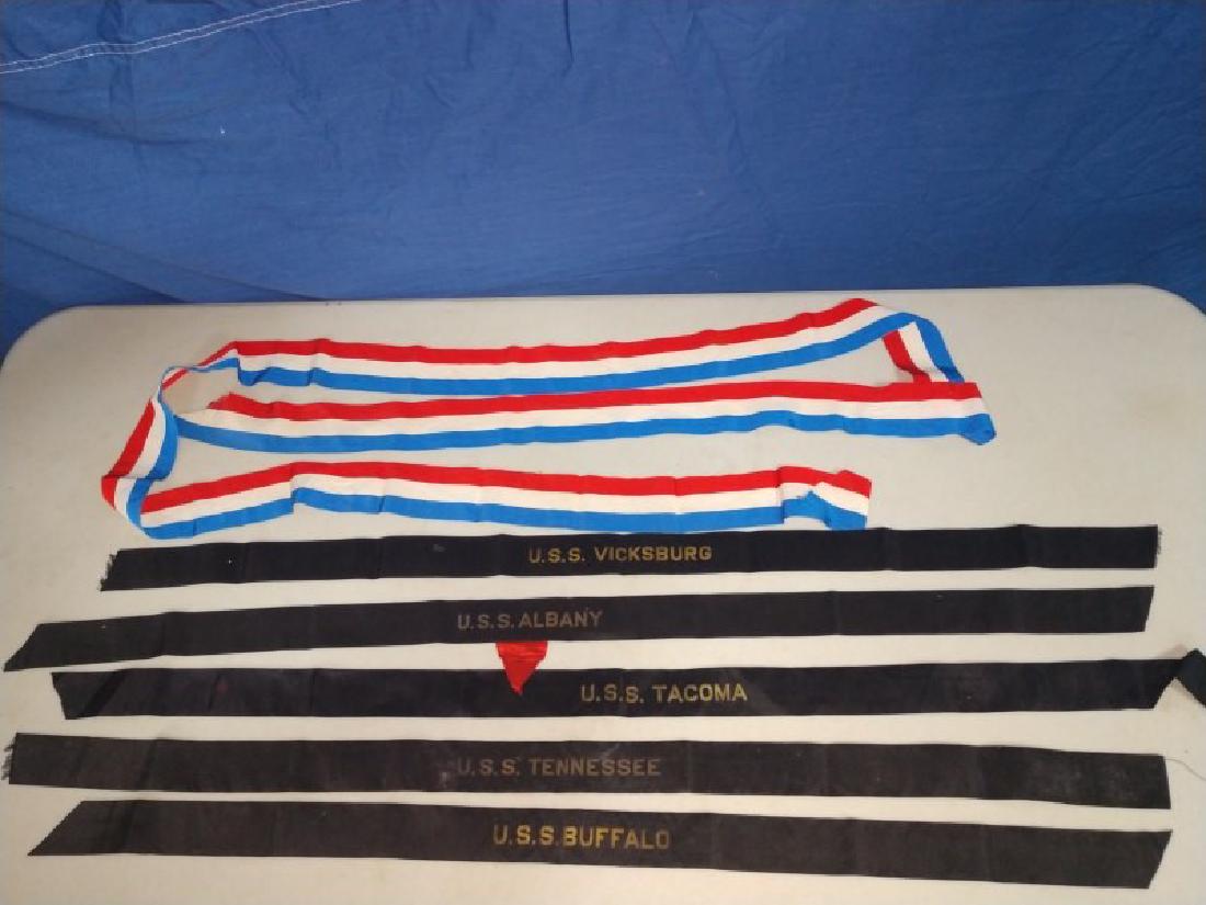 Vintage Ribbons of U.S. War Ships (1 of 7)