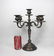 SILVER PLATE CANDLE HOLDER - 2
