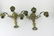 PAIR OF BRONZE WALL CANDLE SCONCES - 2