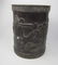 CHINESE CARVED HARD WOOD BRUSH POT - 2