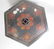 ANTIQUE CHINESE LACQUERED HEXAGON WOOD BOX - 2