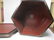 ANTIQUE CHINESE LACQUERED HEXAGON WOOD BOX - 9
