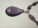 PURPLE CRYSTAL GLASS NECKLACE - 3