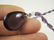 PURPLE CRYSTAL GLASS NECKLACE - 4