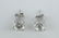 WHITE TOPAZ 2CT TW STUD EARRINGS 6 MM