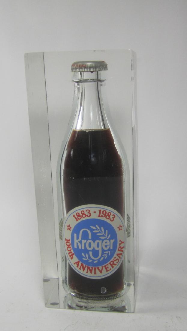 KROGER 100TH ANNIVERSARY FILLED COCA-COLA BOTTLE (1 of 8)