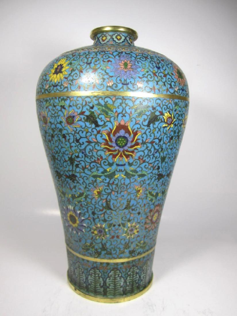 RARE CHINESE CLOISONNE MEI PING (1 of 10)