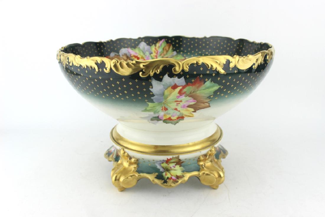 T & V LIMOGES FRANCE DEPOSE PUNCH BOWL SET (1 of 9)