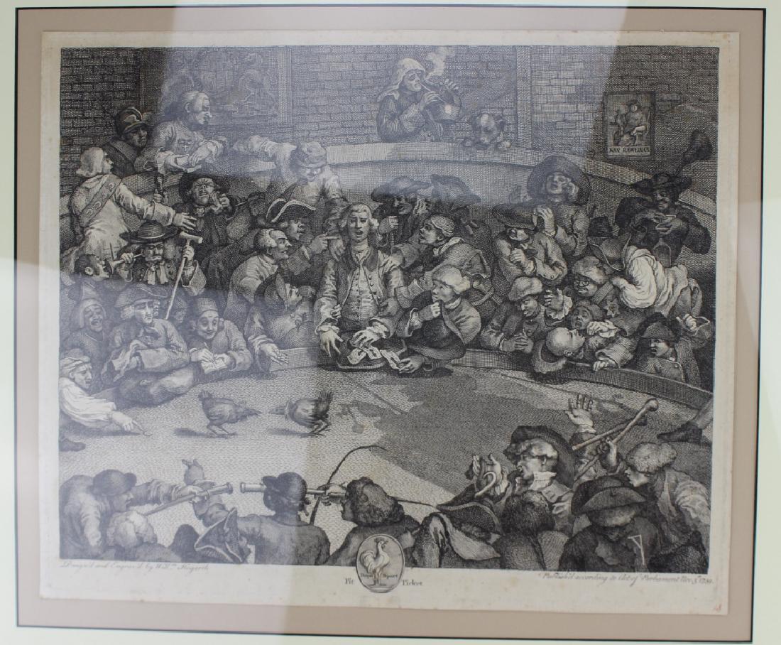 WILLIAM HOGARTH, "PIT TICKET"  ENGRAVING (1 of 11)