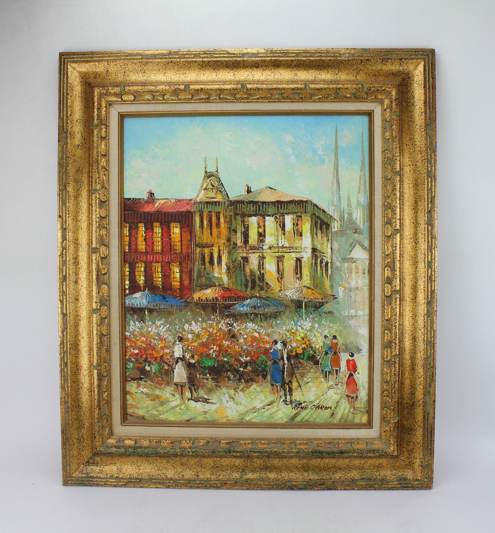 RENE CARON, PARIS STREET SCENE, O/C (1 of 6)