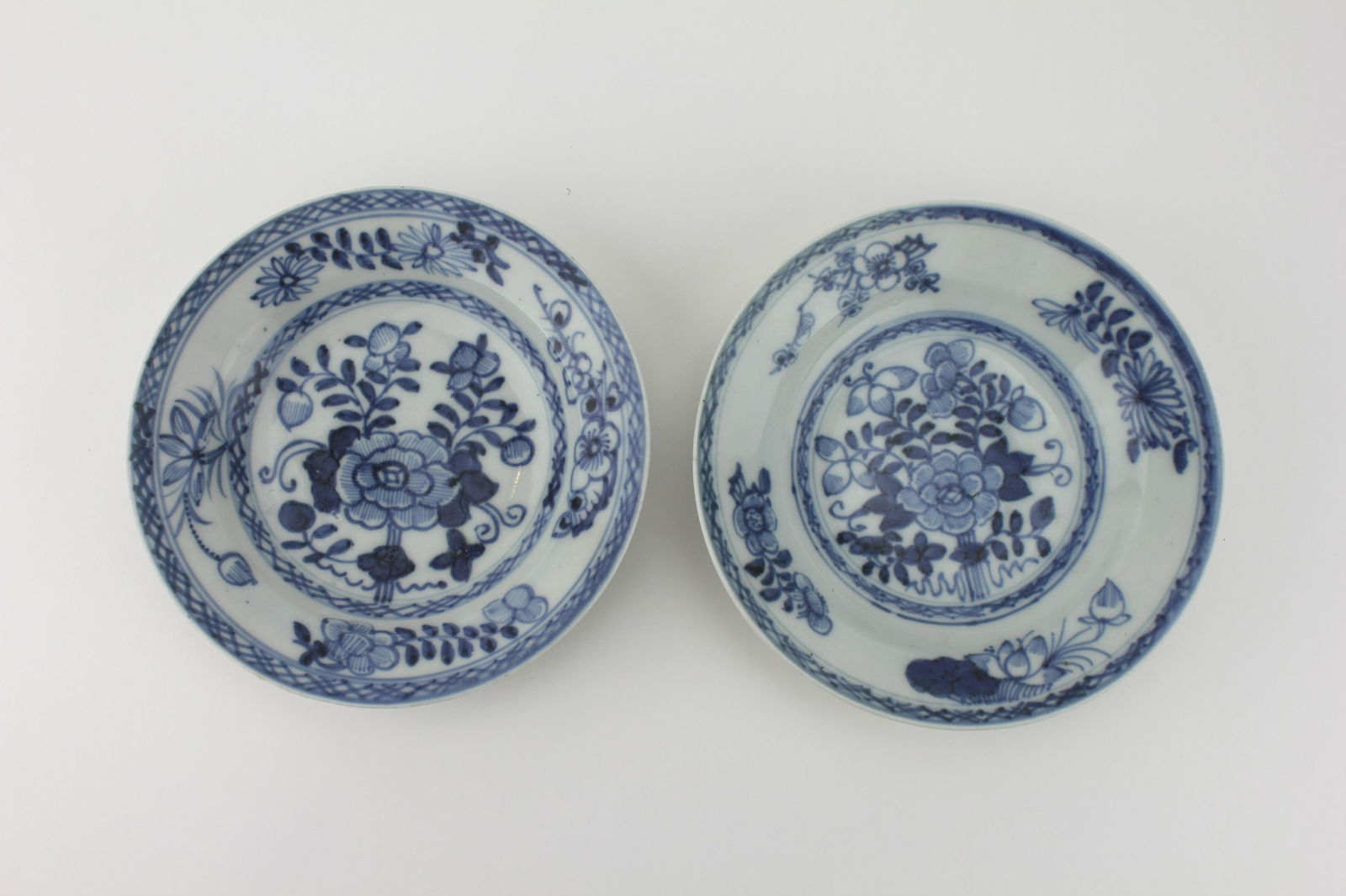 TWO CHINESE BLUE AND WHITE DEEP DISHES (1 of 9)