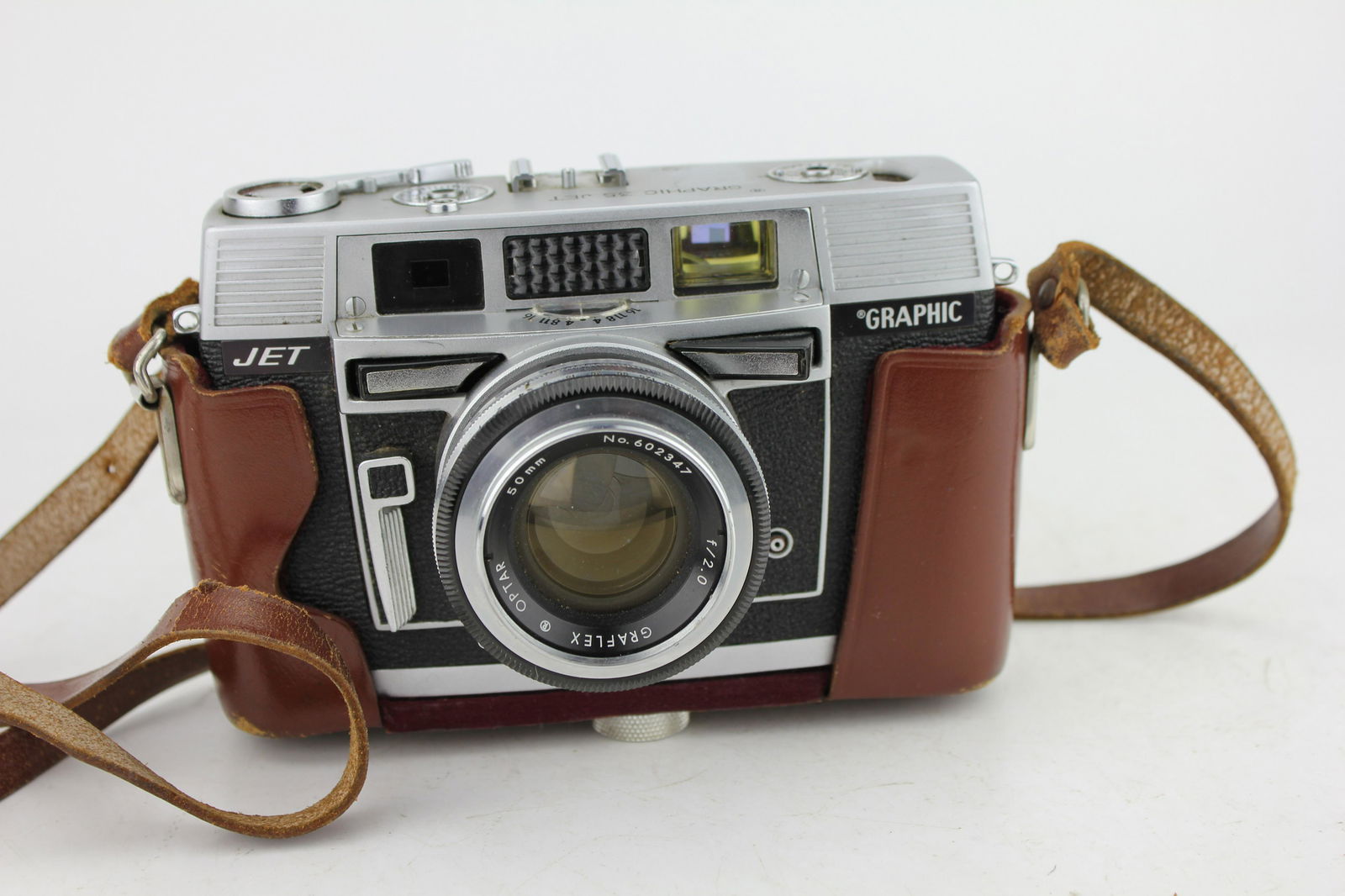 GRAFLEX GRAPHIC 35 JET 35MM CAMERA (1 of 8)