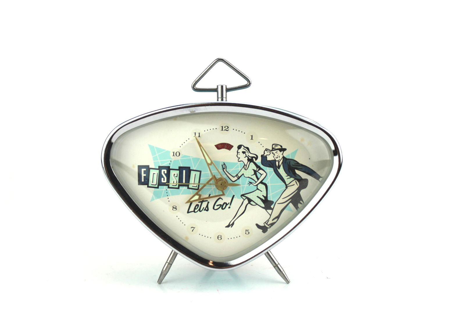 VINTAGE FOSSILE TABLE CLOCK (1 of 3)