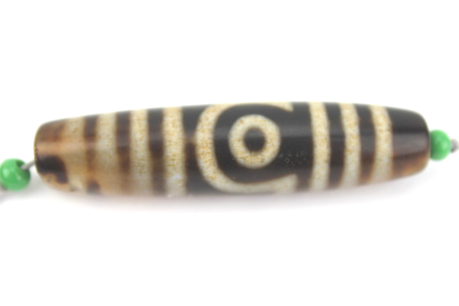 OLD TIBETAN TWO EYE DZI BEAD (1 of 10)