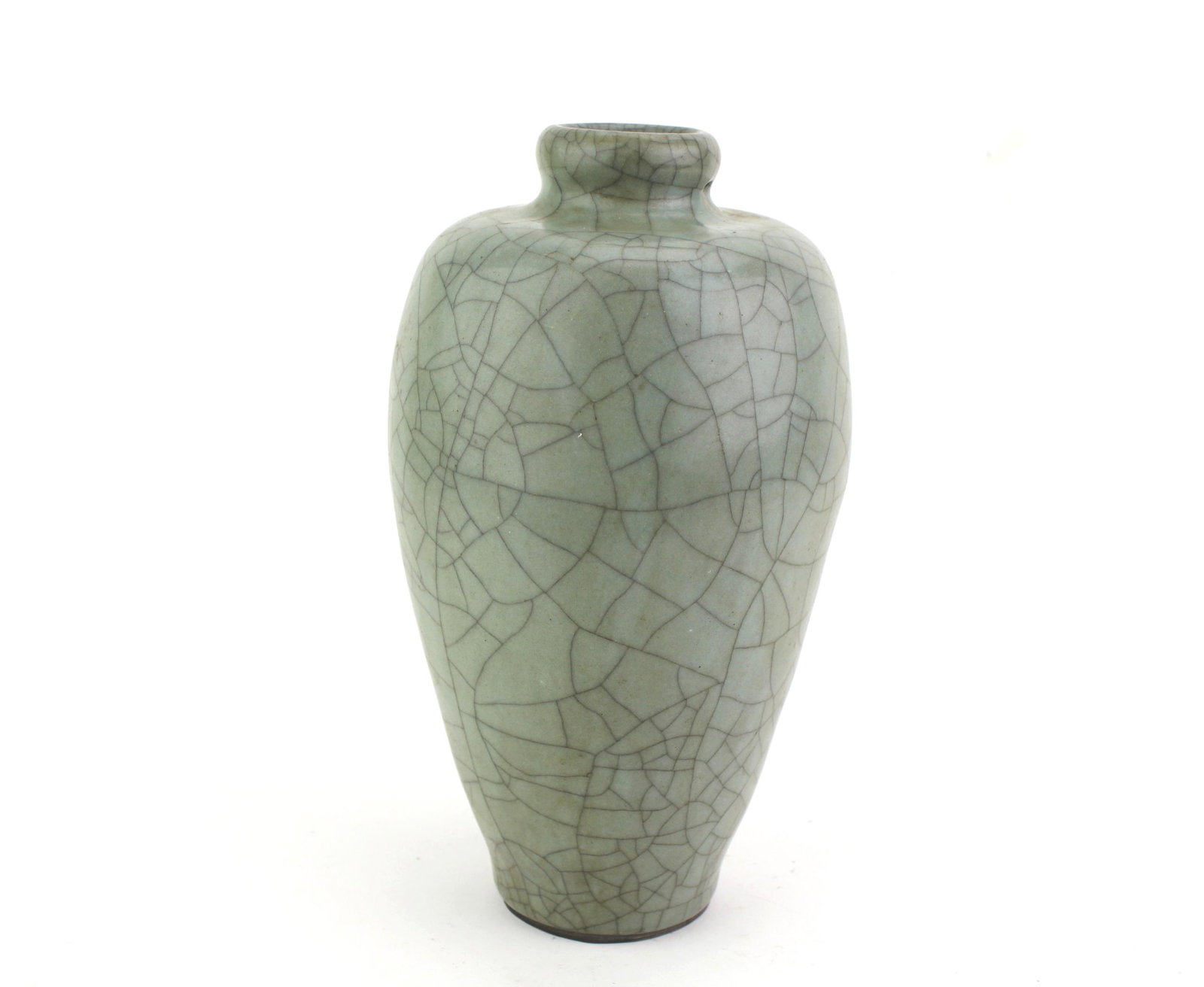 A CHINESE CELADON VASE: 9 in. H. Please see pictures for detailed conditions.