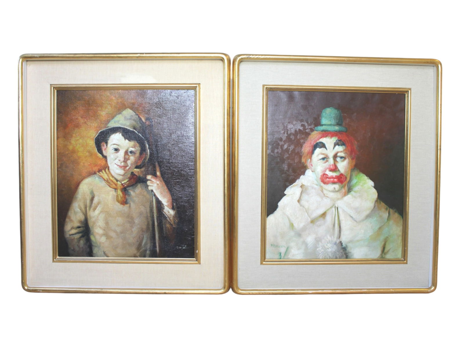 TWO SIGNED PORTRAIT PAINTING, O/C (1 of 6)