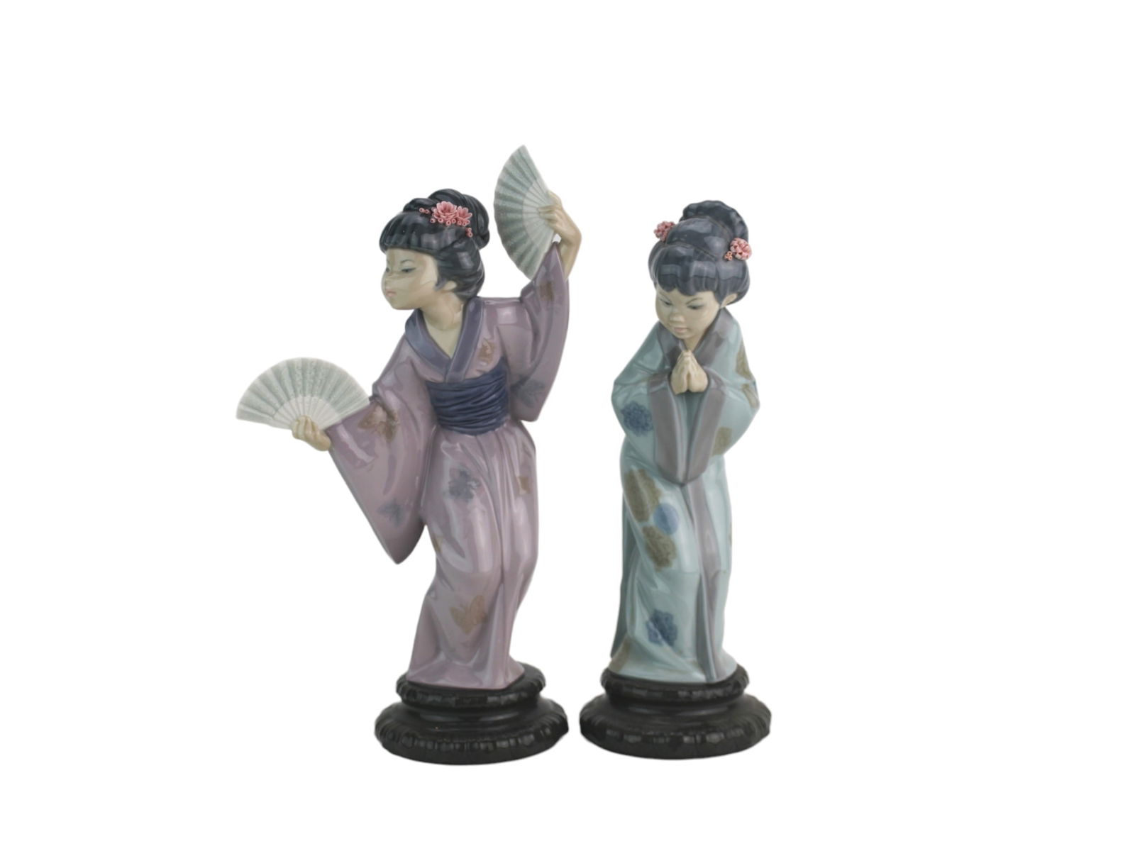 Two Lladro Geisha Porcelain Figurines (1 of 8)