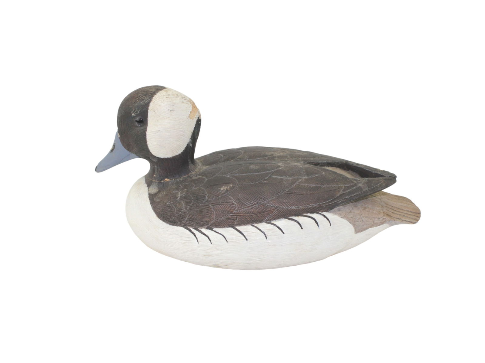 E.A. MAKOVSKI WOOD CARVED WATERFOWL DECOY (1 of 7)